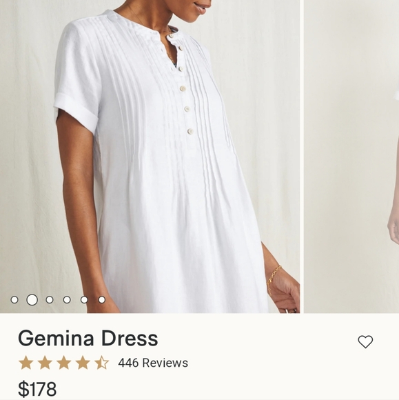 FAHERTY Linen dress size S - Picture 6 of 11